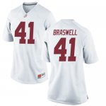 Women's Alabama Crimson Tide #41 Chris Braswell White Replica NCAA College Football Jersey 2403LMNZ6